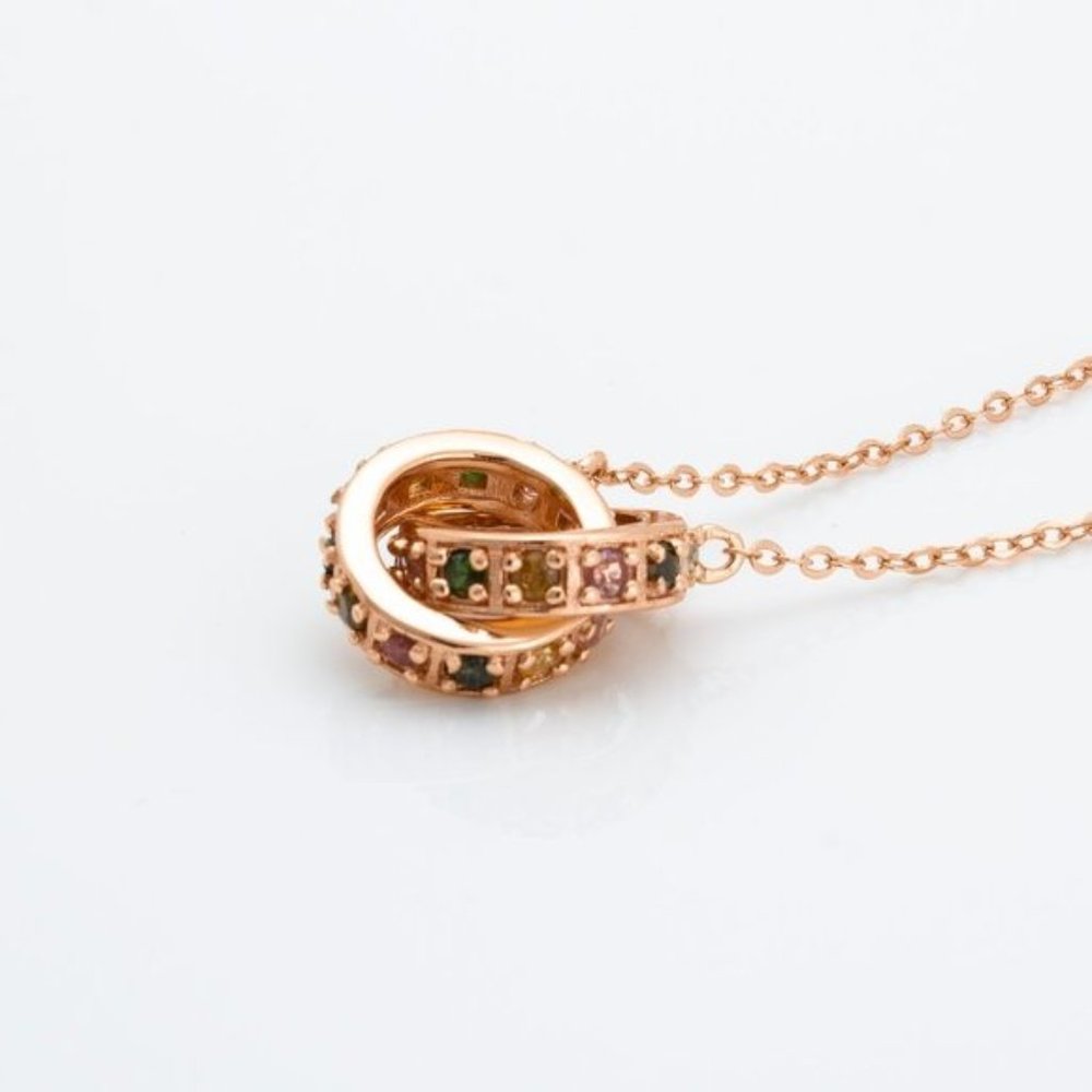 Multiple Gemstone Sterling Silver Necklace - Picture 1 of 3